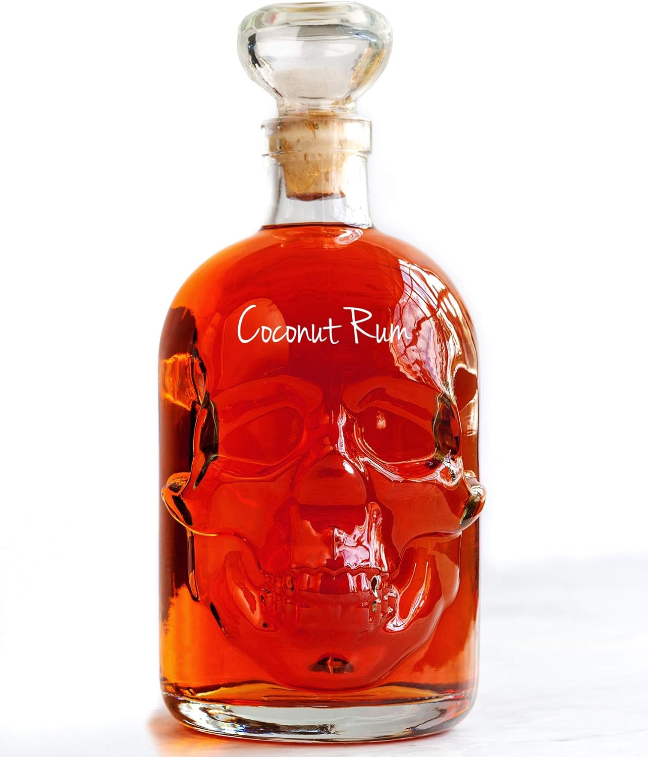 Coconut Rum Gift Skull Shaped Glass Bottle 500ml 20 Amazon.co.uk Grocery