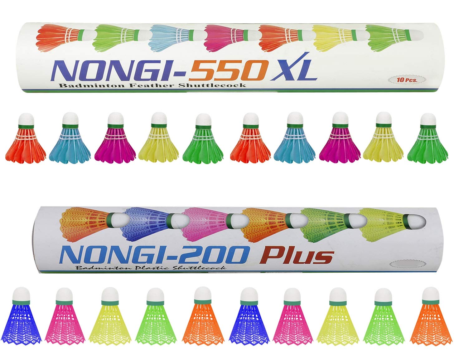 See full amazon price history chart for Nongi Combo Pack of 20 Shuttlecocks550XL(10 Multicolor Feather), 200 Plus(10 Multicolor Plastic) for Outdoor Indoor Sports Nongi Combo Pack of 20 Shuttlecocks550XL(10 Multicolor Feather), 200 Plus(10 Multicolor Plastic) for Outdoor Indoor Sports (B08FCD72MR) Amazon Price History, Amazon Price Tracker