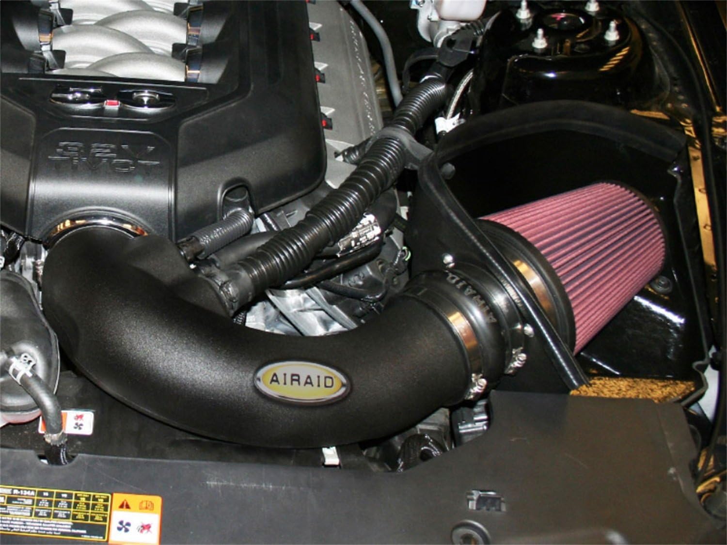 AIRAID Cold Air Intake System by K&N: Increased Horsepower, Cotton Oil Filter: Compatible with 2011-2014 FORD (Mustang GT) AIR-450-303