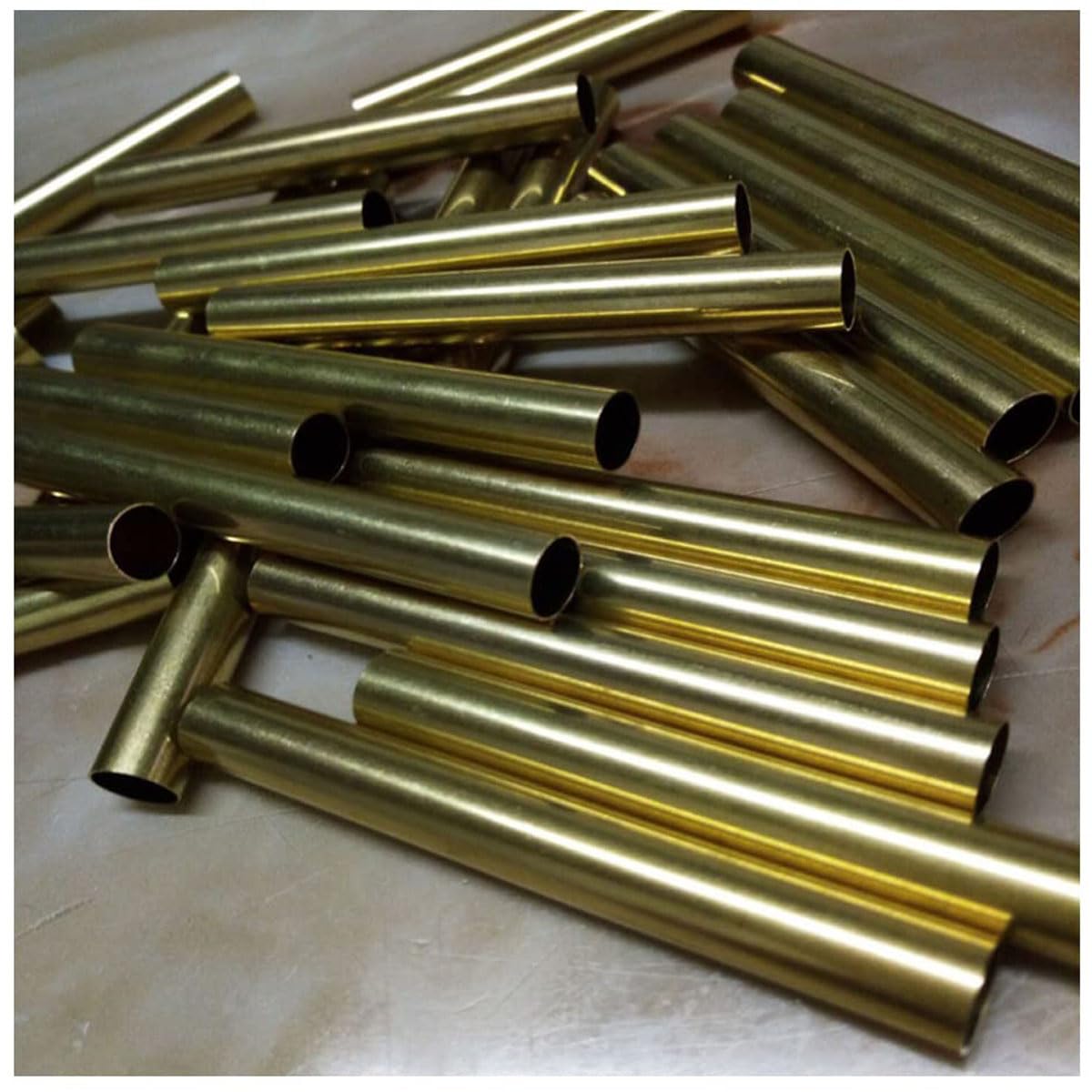 H62 Messing-Kapillarrohr, Außendurchmesser, 22 mm, Wand, 3 mm Länge, 500 mm, nahtloses, gerades Rohr, Metallrohr für Heimwerker, Handwerk, Modellbau, verschiedene Miniatur-Achsen (1 Stück)