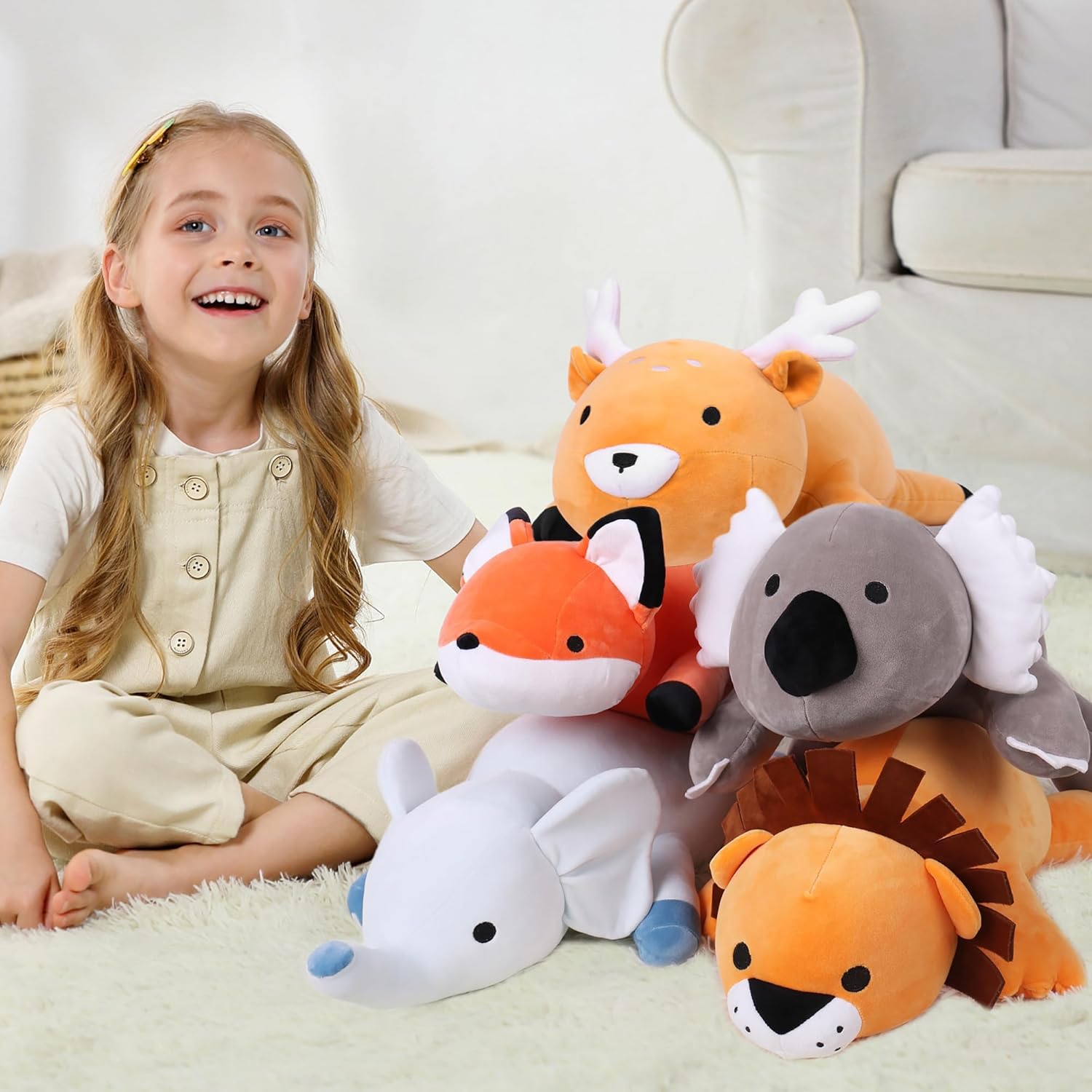 WeBingo 4.2lbs Weighted Koala Stuffed Animals, 24" Cuddle Koala Stuffed Animal Pillow, Big Weighted Stuffed Animals for Anxiety Gifts for Kids & Adults