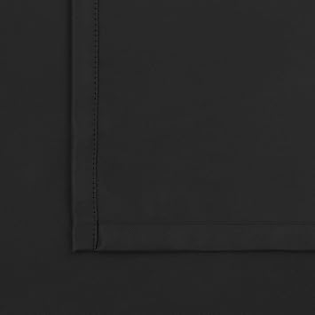 BGment Cafe Curtains 24 Inch Length for Half Window - 34 x 24 inch Short Black Out Curtains Privacy Thermal Insulated Rod Pocket and Back Tab Small Drapes for Kitchen/Bathroom, 2 Panels, Black