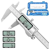 Vista 8 de Calibre digital, calibre Sangabery de 0 a 6 pulgadas con pantalla LCD grande, función de apagado automático, herramienta de medición de conversión