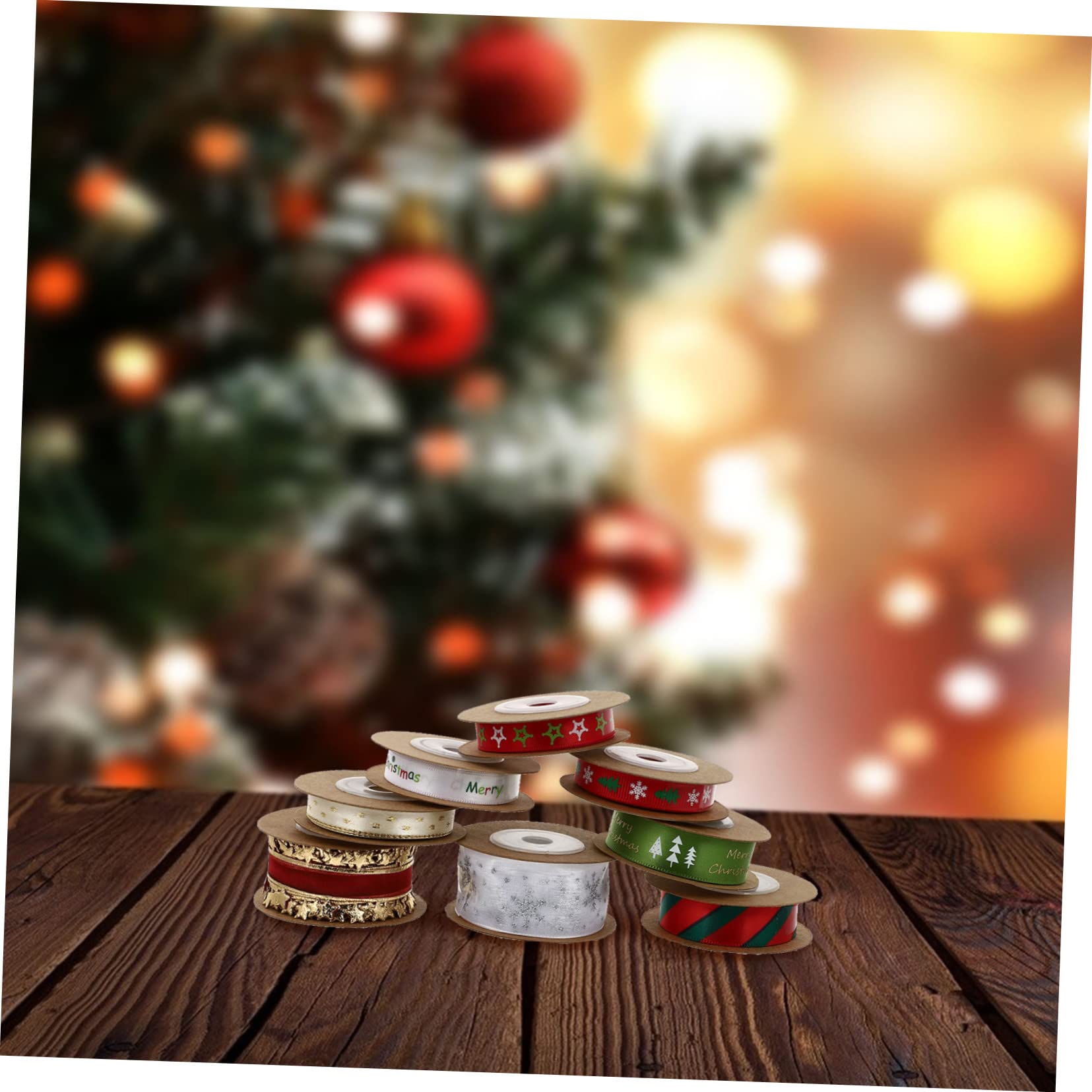 SHINEOFI 16stücke Weihnachts-ribbons Für Geschenkverpackung Und Dekoration Bunte Satinbänder Für Festlichkeiten Und Kreative Weihnachtsgestaltungen