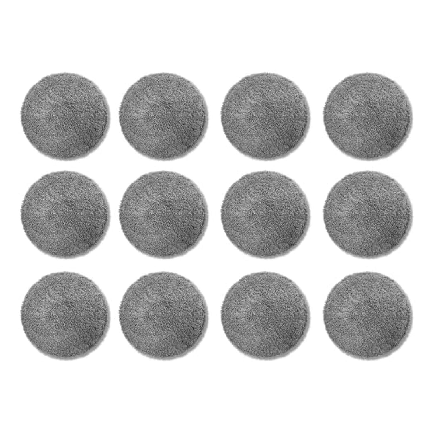 T/F Lot de 12 chiffons de rechange gris pour robots de nettoyage de vitres, accessoires pour robots de nettoyage de fenêtres, pour robots X8, X6, X7