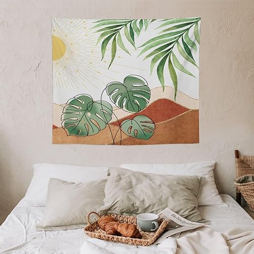 Miniatura 159 de Tapiz floral retro de los años 60 y 70, diseño hippie de primavera Groovy Flower Power Flower Boho para colgar en la pared, arte neutro para Hippie