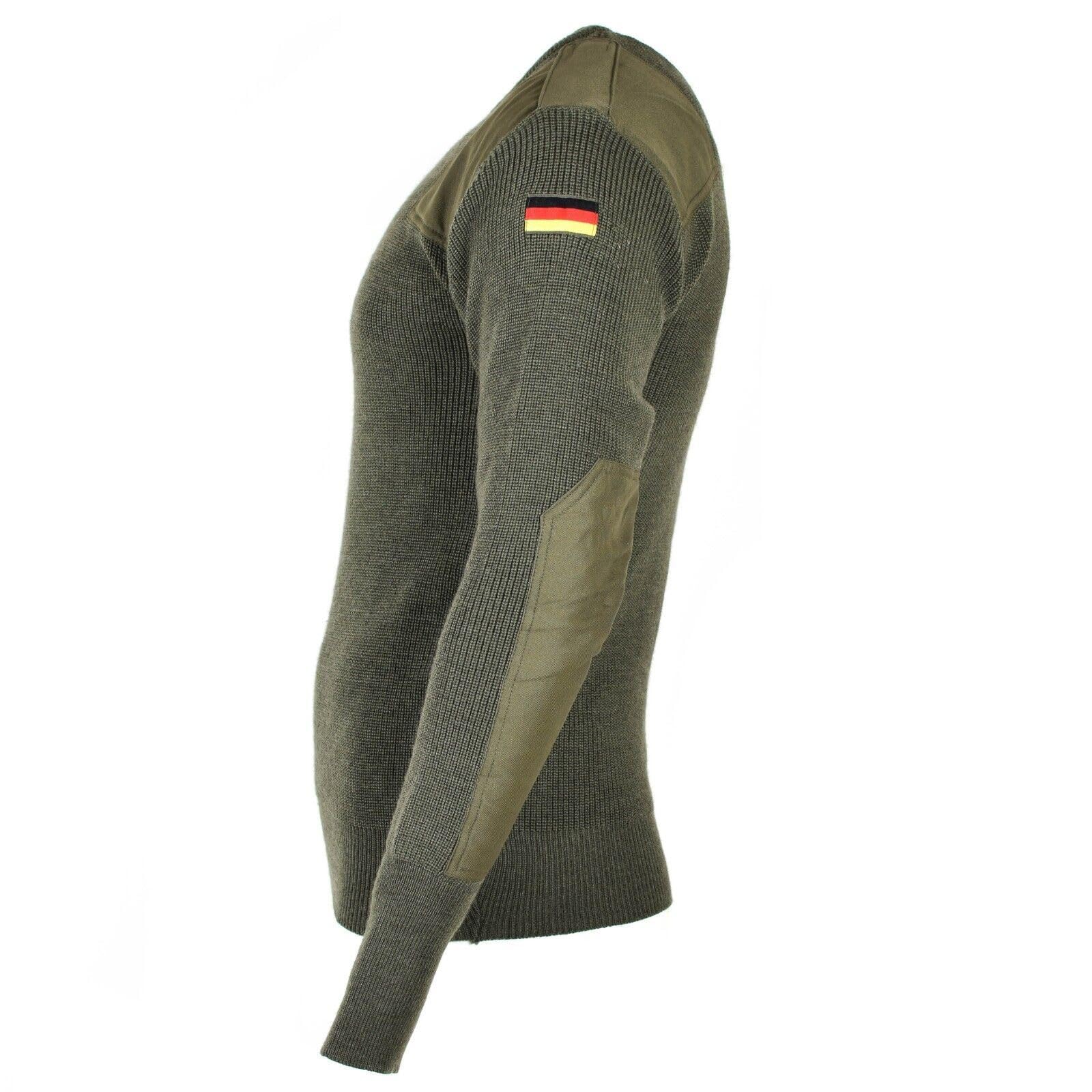 Jersey original del ejército alemán, jersey de lana verde oliva