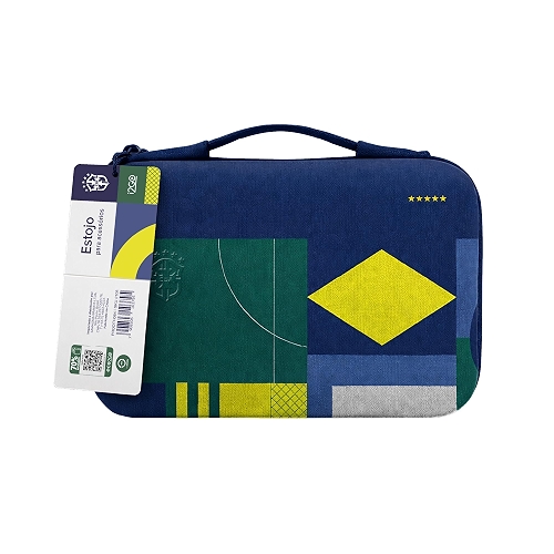 Estojo Organizador para acessórios i2GO CBF Azul Estojo Organizador para acessórios i2GO CBF Azul