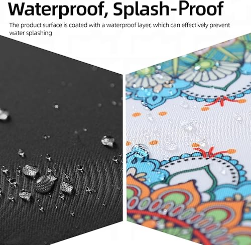 Miniatura 3 de Cojines para sillas de exterior para muebles de jardín, juego de cojines de patio al aire libre de 26.5 x 26.5 pulgadas, cojines de asiento profundo