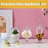 Vista 7 de Apothecary - Tarros decorativos de cristal para dulces, exhibición de buffet, elegante tarro de almacenamiento, recipientes decorativos