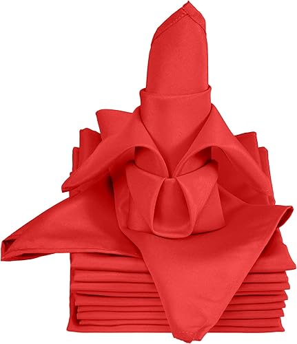 TableLinensforLess - Juego de servilletas de tela (20.0 x 20.0 pulgadas), diseño de SimplyPoly TableLinensforLess - Juego de servilletas de tela (20.0 x 20.0 pulgadas), diseño de SimplyPoly