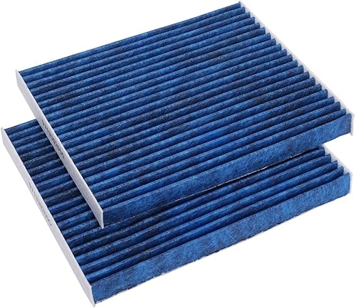 Forccord Paquete de 2 filtros de aire de cabina HEPA para Patriot Journey Avenger Compass Caliber Sebring de carbón activado de repuesto CF10729