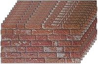 Vista 58 de IZODEKOR Paneles de pared con efecto ladrillo 3D, revestimiento, aspecto de piedra, paneles de espuma de poliestireno para sala de estar, cocina
