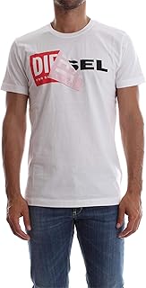 (ディーゼル) メンズ Tシャツ Wロゴ 00S02X0091B