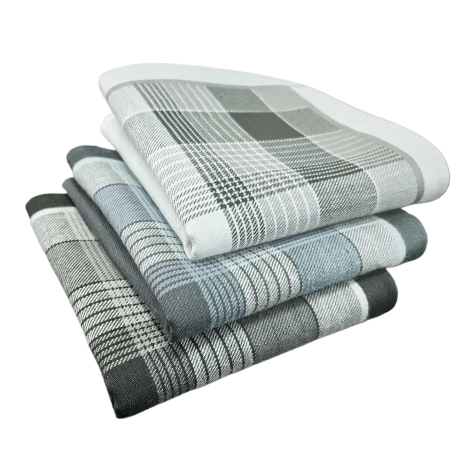 Pañuelos masculinos de algodón for hombre con diseño de rayas finas 8