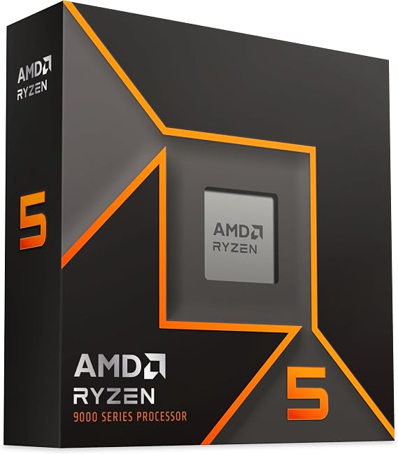 AMD RyzenTM 5 9600X 6-Core, 12-Thread Unlocked Desktop Processor