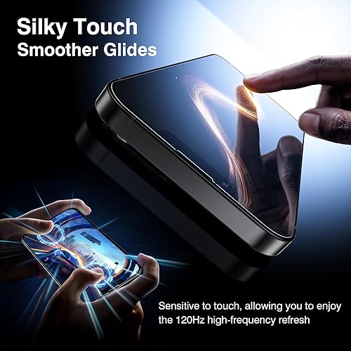 Miniatura 4 de Paquete de 4 protectores de pantalla para iPhone 14 Plus 6.7 pulgadas con 2 protectores de lente de cámara, protección contra caídas película de