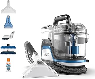 Vax SpotWash Home Duo Spot Cleaner | Remove spills, stains and pet messes | Extra-wide Cleaning Tool | Perfect for Home and Car - CDSW-MPXP, 0.72 Litre, White/Blue, 400W