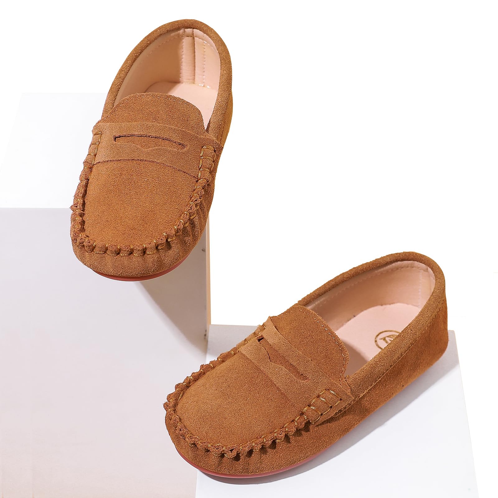 WUIWUIYU Garçon Classique Mocassins Fille Formel Robe École Chaussures Chaussure d'uniforme Scolaire