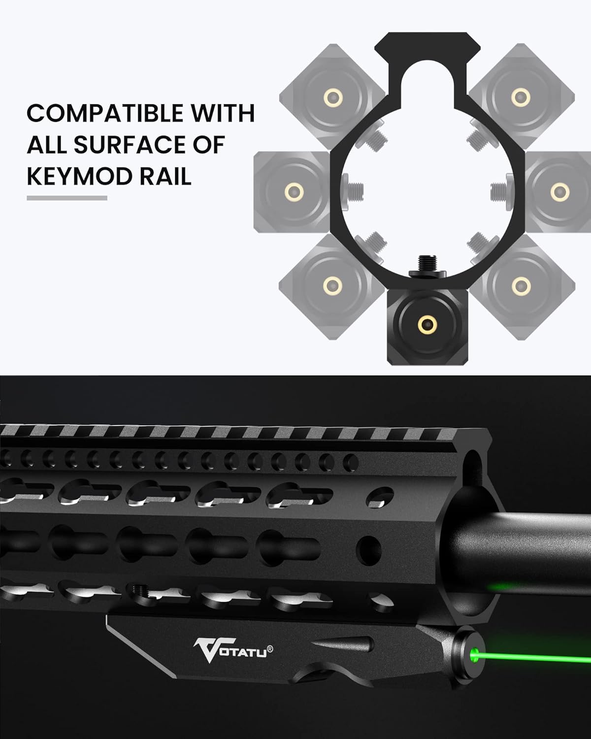 Votatu K4L-G – Mira láser verde compatible con riel Keymod rifle ...