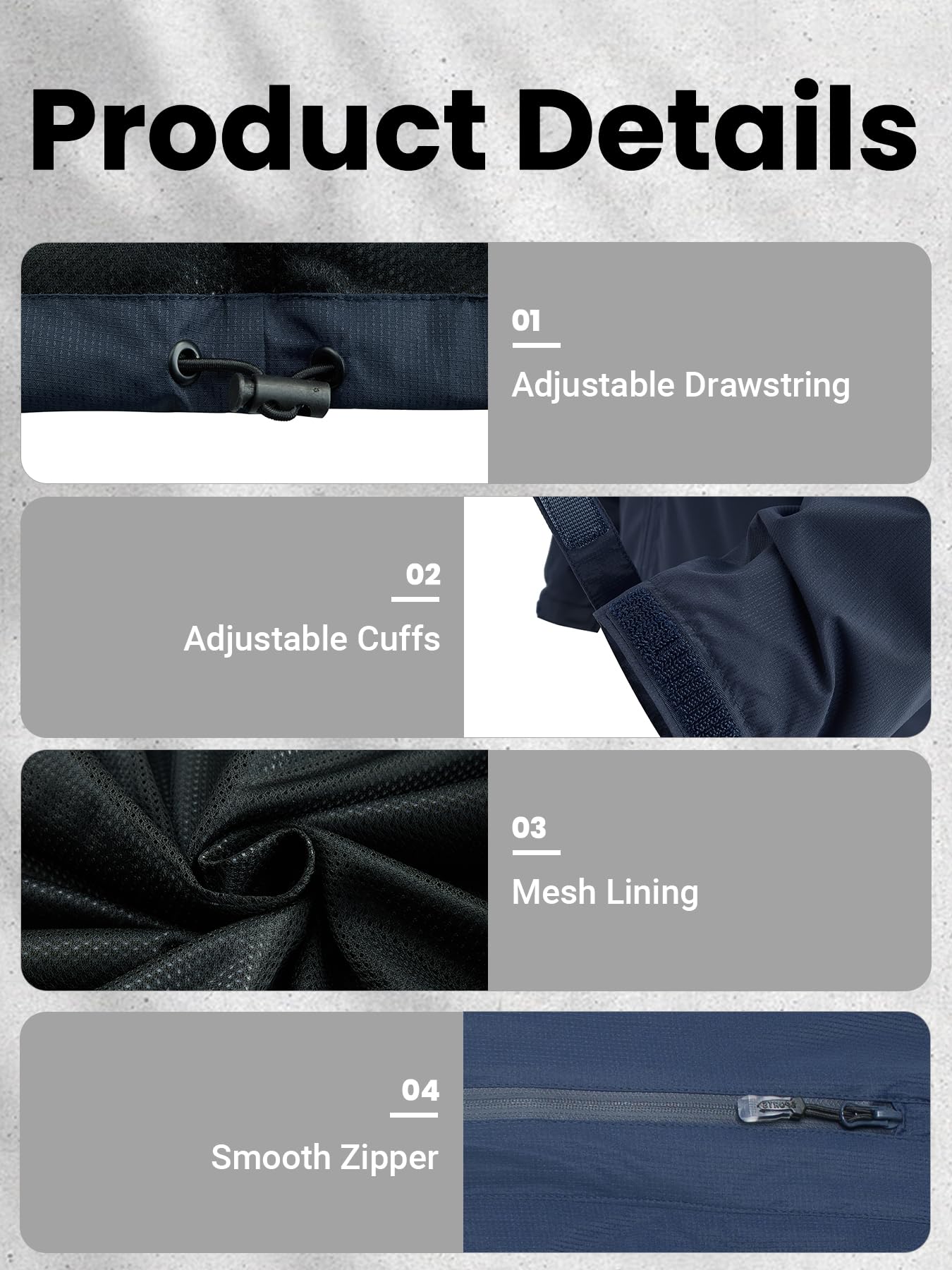 Veste de pluie pour homme, légère, imperméable, pliable, avec capuche, veste réfléchissante pour vélo, coupe-vent, respirante, pour randonnée, course à pied, camping en plein air