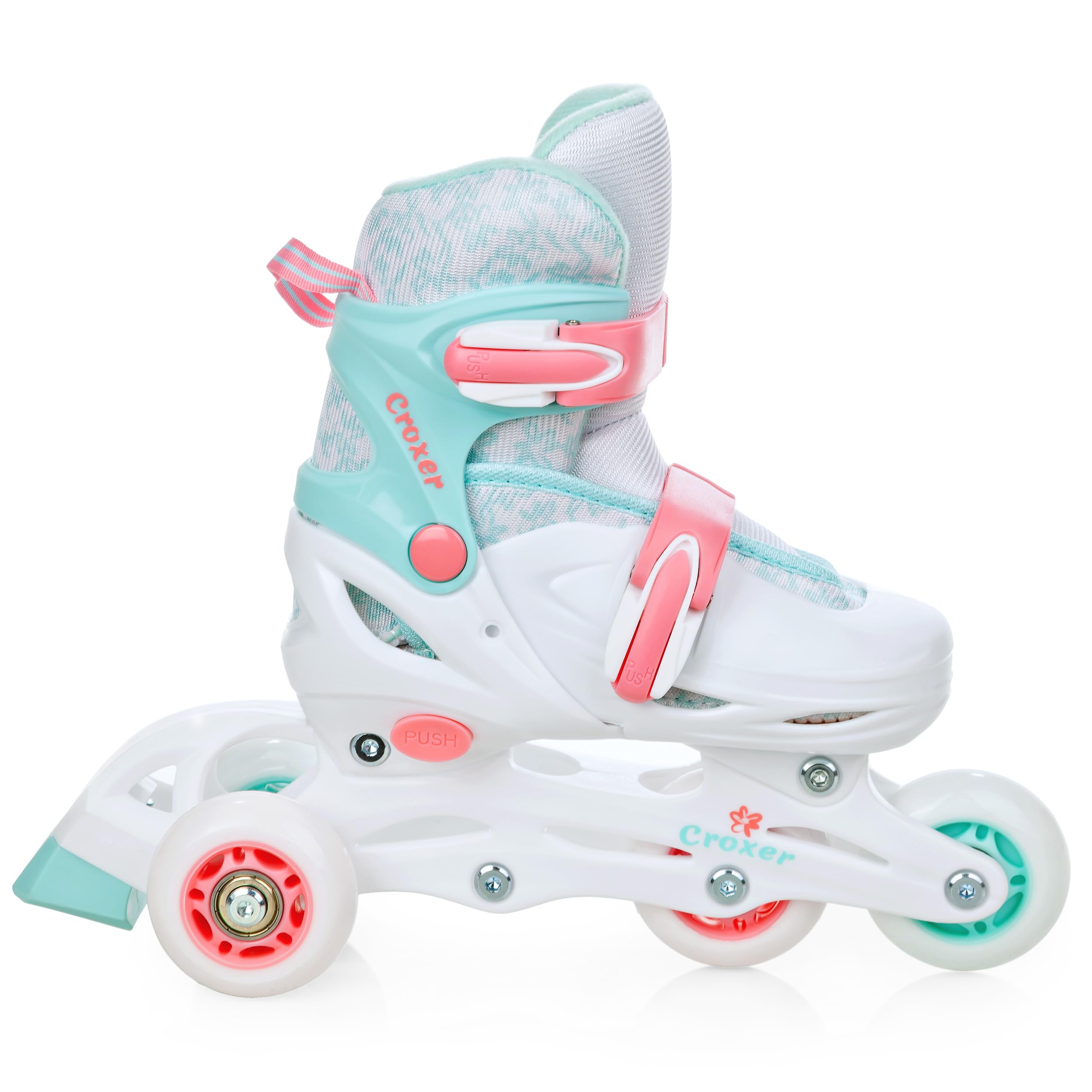 3in1 Inline Skates Pattini in linea Triskates Pattini a rotelle per bambini, ragazze e ragazii regolabili