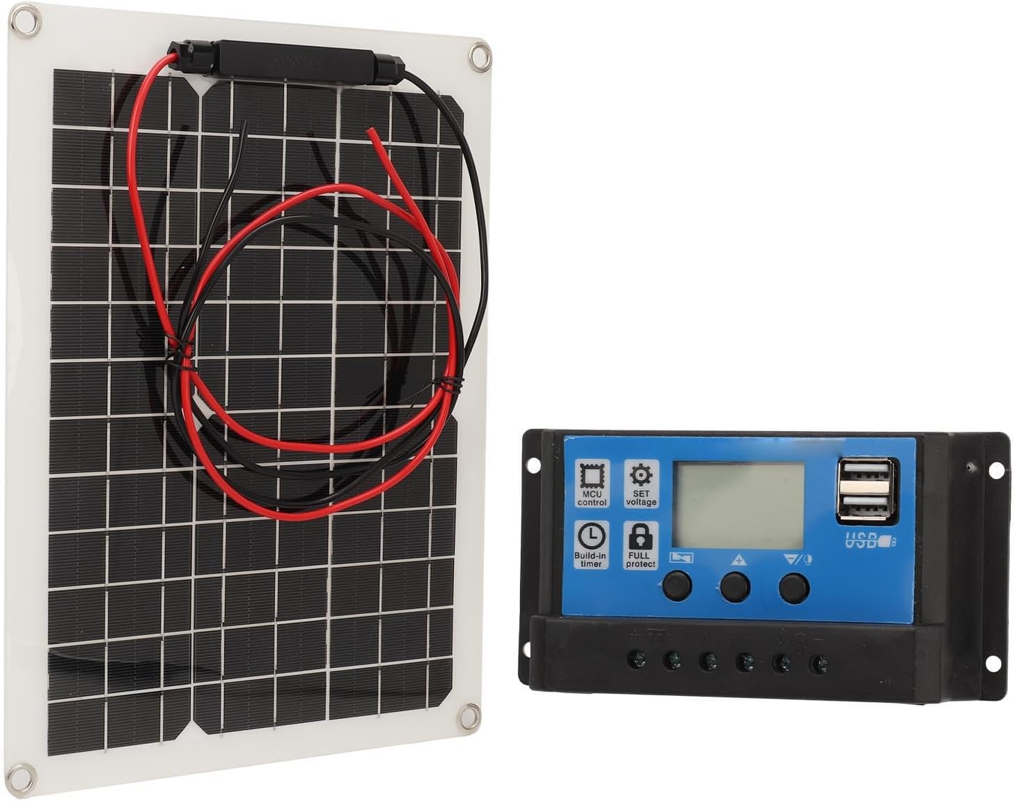 Solar Panel Kit 300W DC 12V 24V 50A IP67 High Efficiency Solar Panel and Solar Charger Controller for RV