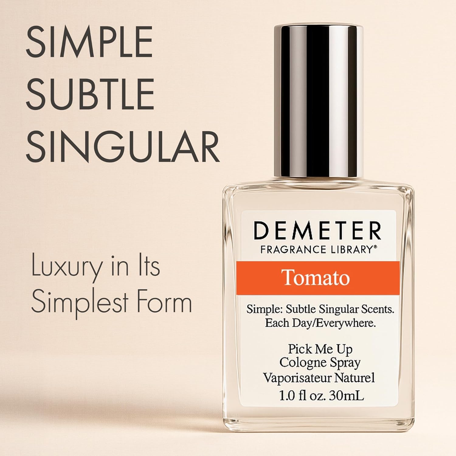 DEMETER Natural Perfume Spray Cologne for Women and Men, Tomato, 1 oz
