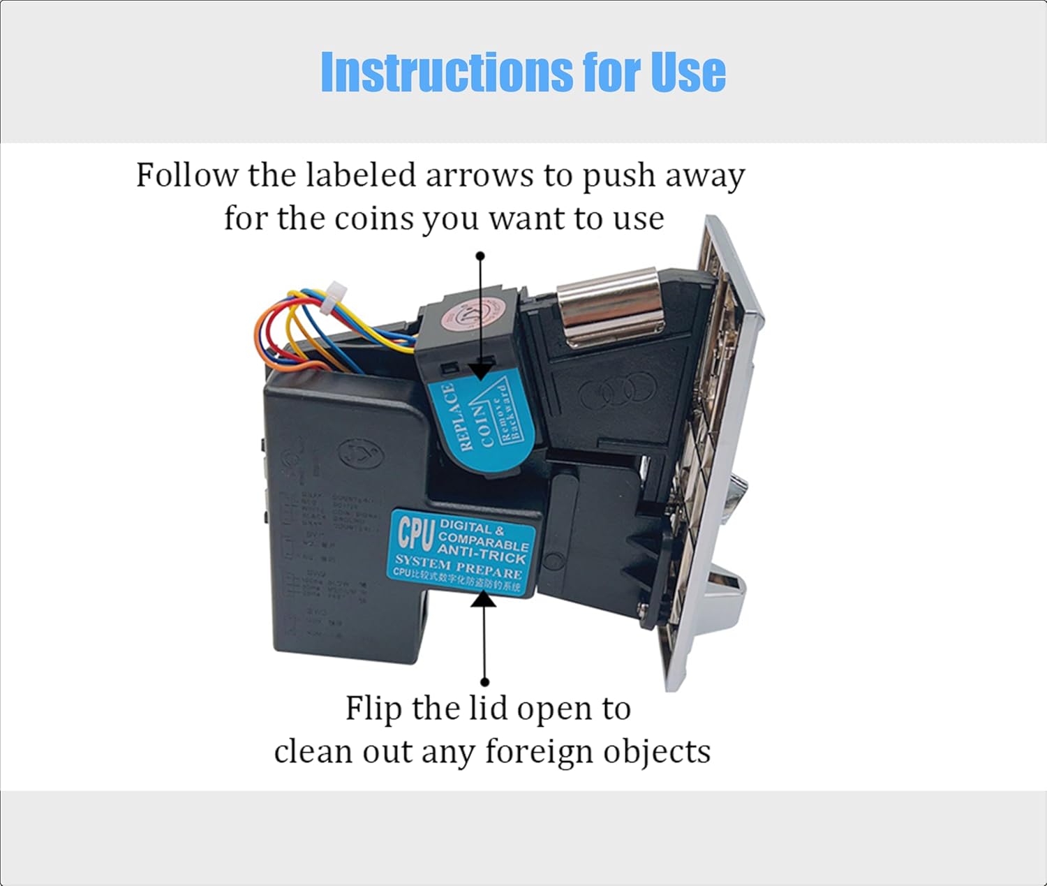 Zyyiniコインアクセプター、アーケードゲーム自動販売機コインアクセプター、CPUマルチコインアクセプターセレクターアーケードゲー ゲーム機用 コインセレクター受信側、高い精度コインアクセプター - AliExpress