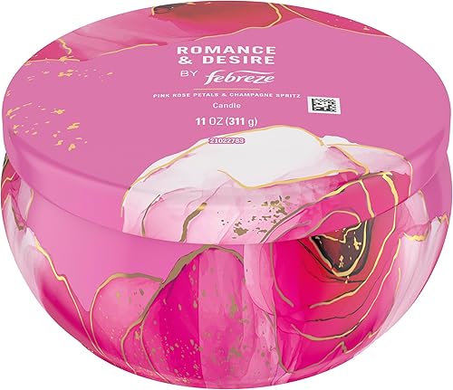 Miniatura 6 de Febreze Vela perfumada, aroma Romance & Desire, vela de 4 mechas de 11 onzas, paquete individual