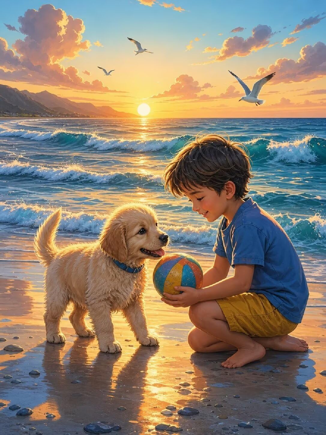 Kit Diamond Painting Cane per Adulti, 5D Hobby Creativi 80x100cm C8-393
