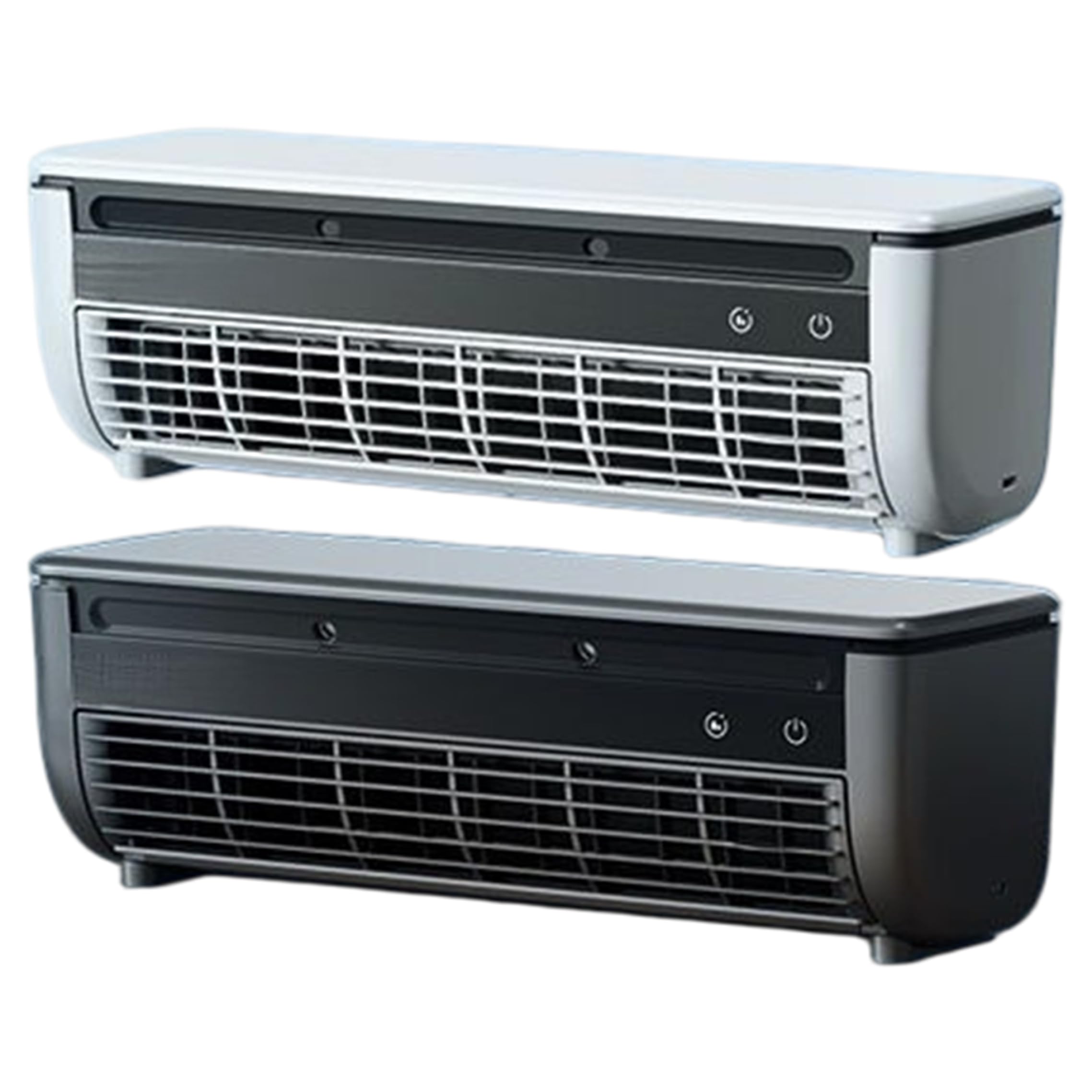 Ventilateur de brume de refroidissement portable mural 6000 mAh 3 vitesses blanc gris