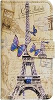 Vista 6 de Funda para Samsung Galaxy Note 20 Ultra 5G, Postal de la Torre Eiffel Funda de cuero con tapa para teléfono con ranura para tarjeta Soporte Soporte