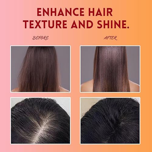 Miniatura 3 de BSMKCL Batana Champú con vitamina C, champú para el cuidado del cuero cabelludo para el adelgazamiento del cabello restauración del cabello dañado y