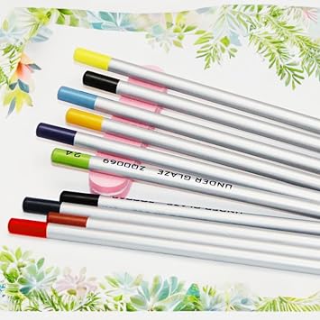 Ceramic Underglaze Color Pencils for Pottery and DIY Projects 10 Vibrant Colors
