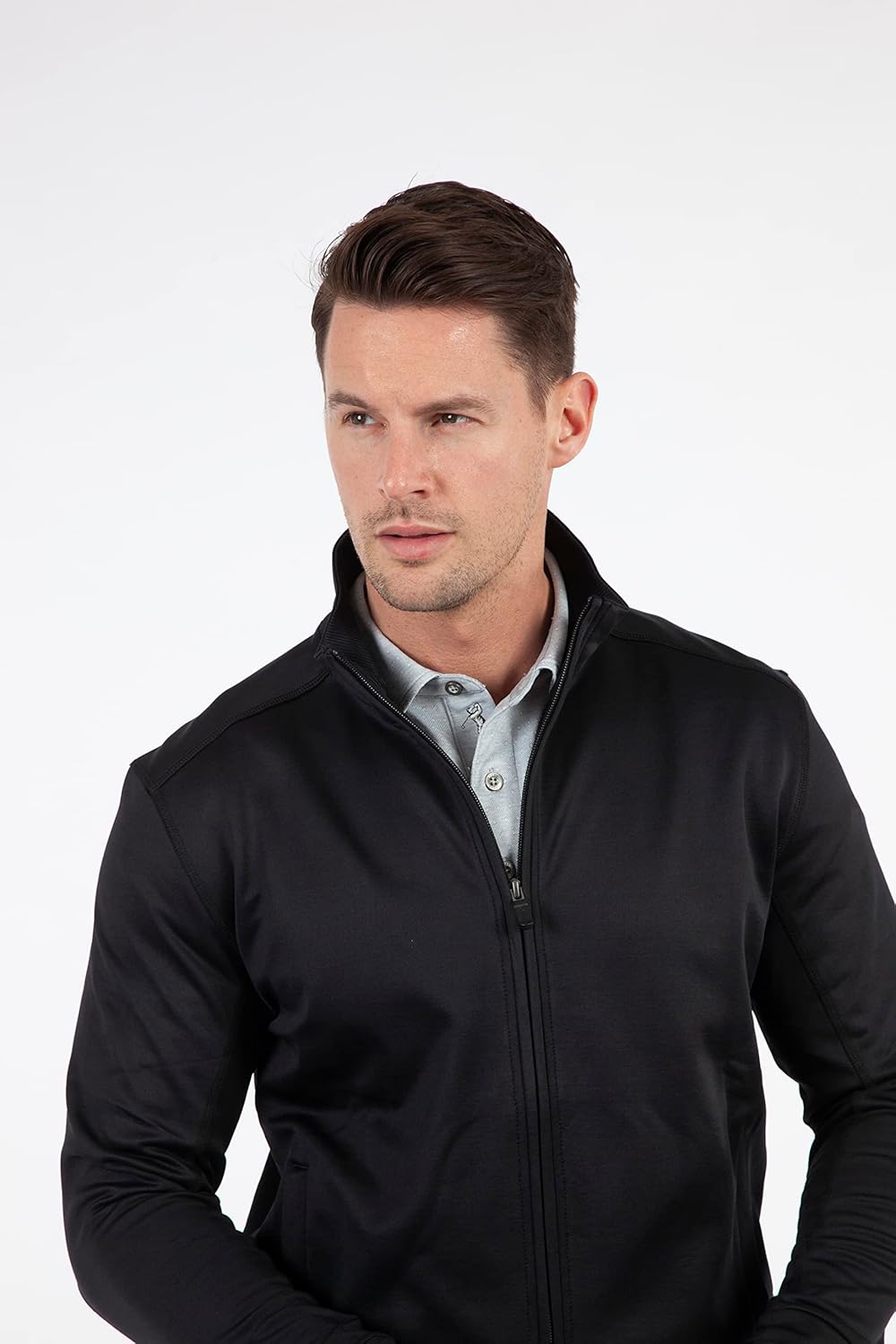 Bobby Jones Golf Apparel - Performance RTJ Interlock Full-Zip Jacket for Men