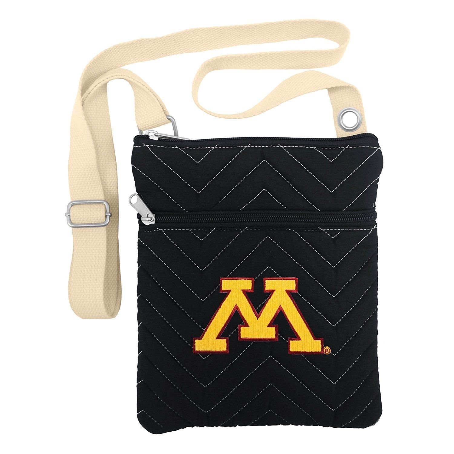 NCAA Chev-Stitch Cross Body Purse