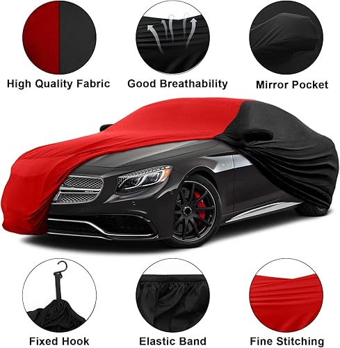 Miniatura 2 de Funda de automóvil para interior de repuesto para Mercedes Benz Clase S 2006-2023, lujosa funda de satén elástico a la medida, transpirable, para