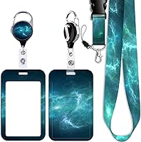 Vista 35 de Soporte para tarjetas de identificación de conciencia sobre el autismo y clip de carrete retráctil, lindo cordón para llaves de rompecabezas