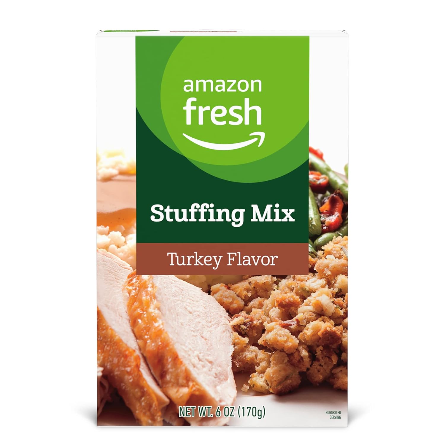 Amazon Fresh, Stuffing Mix Turkey Flavor, 6 Oz Grocery