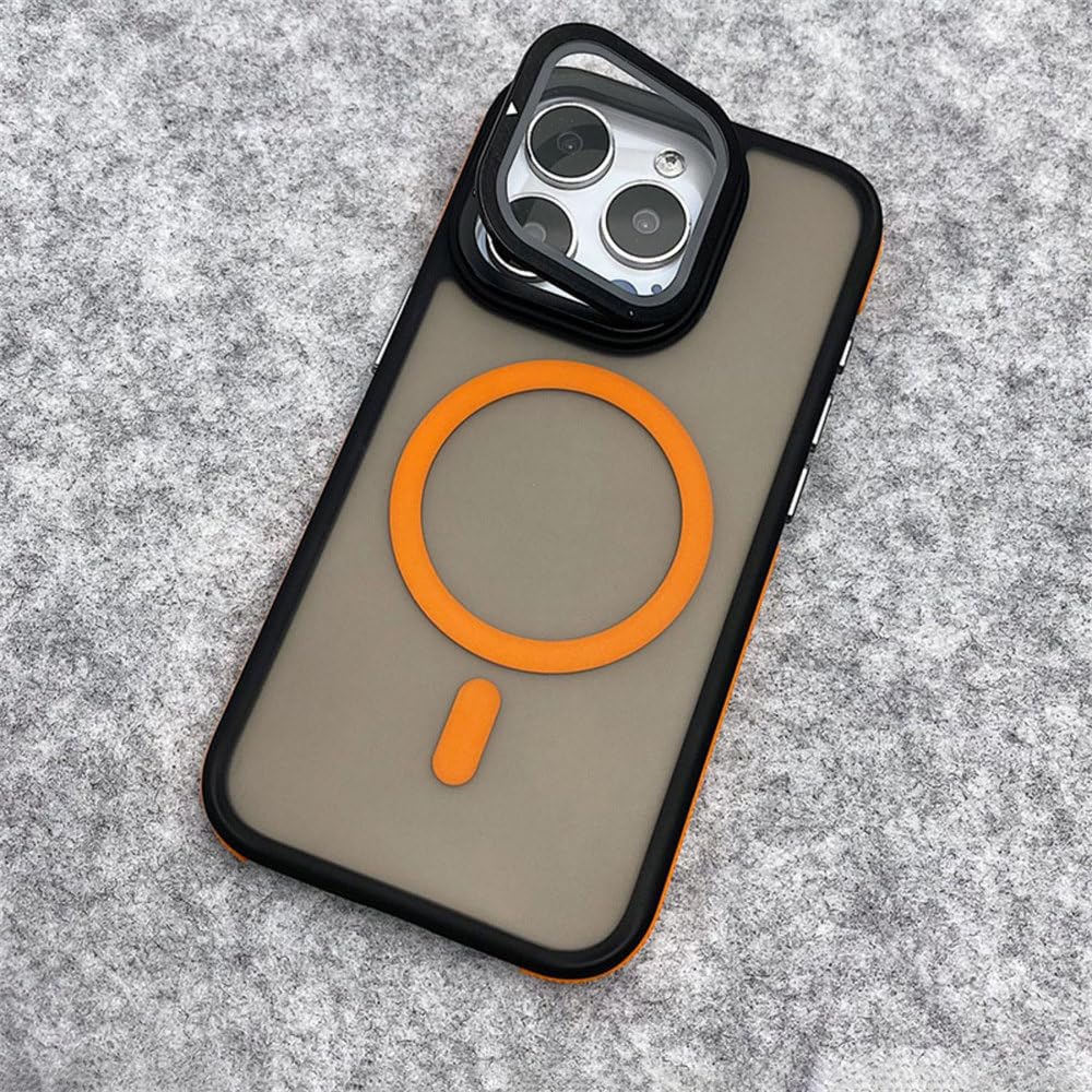 Obudowa magnetyczna z obiektywem szklanym i ochroną aparatu do iPhone'a 15 11 12 13 14 16 Pro Max Plus, matowa, przezroczysta, granatowa, do iPhone'a 16 Plus