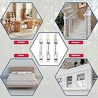 Vista 6 de Barras de Relleno de Madera 3 Colores Barra de Relleno de Cera Blanca, Kit de Reparación de Madera para Arañazos, Grietas, Rasguños, Hendiduras