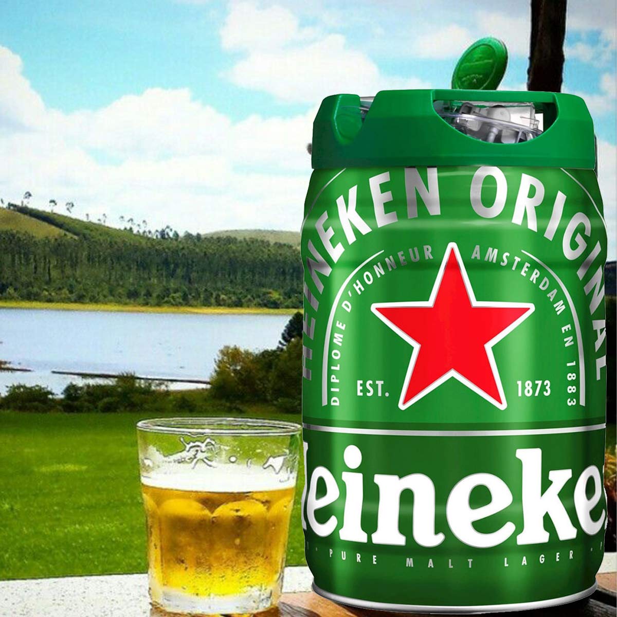 Amazon.co.jp: Heineken 樽生 ビール 5L 家庭用 自宅で飲める ビール