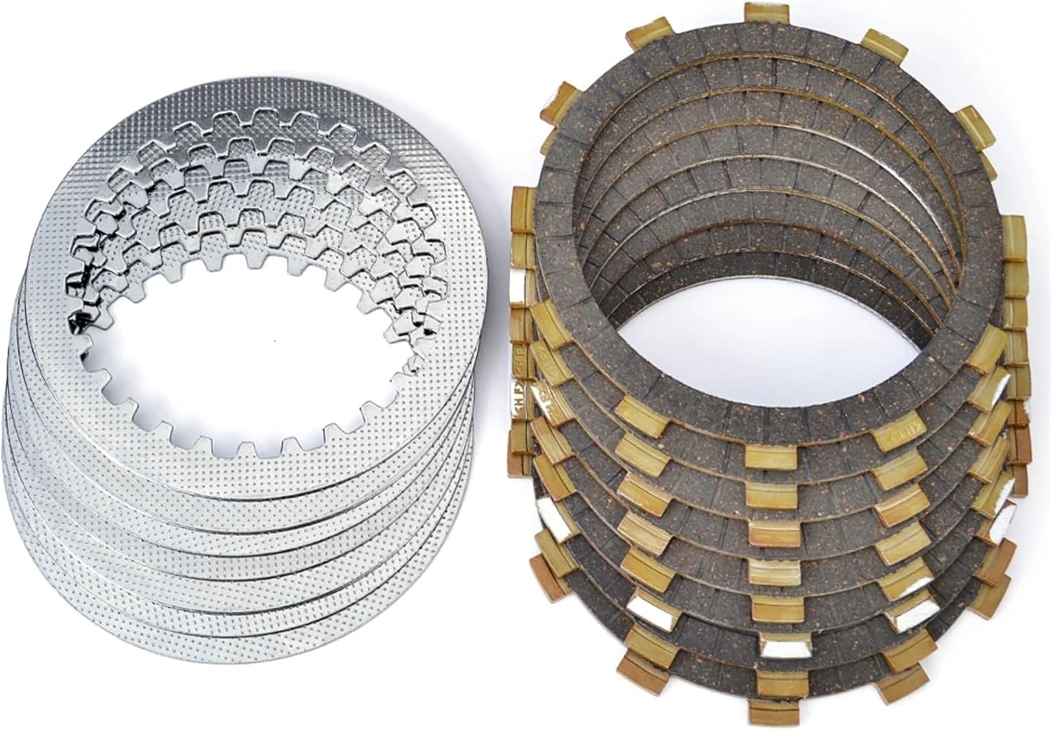 Engine Carbon Fiber Clutch Friction Plates Discs Kits Compatible with Yamaha SRX400 SRX600 SZR660 XT400E Artesia XT600E YFM660RLE Raptor 660