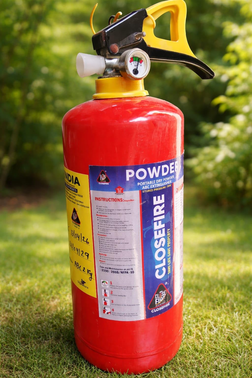 CLOSEFIRE Fire Accident Safety Fire Extinguisher (2 KG)-picture-22
