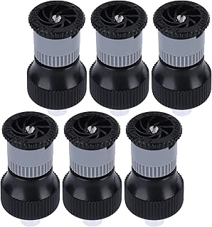 Aspersor de gramado, 6 peças, irrigador de jardim, bocal de pulverização enterrado giratório de 360°, cabeças de irrigação automática de gramado, irrigador de irrigação fêmea G1/2, irrigador de irrigação ajustável para jardins de gramado