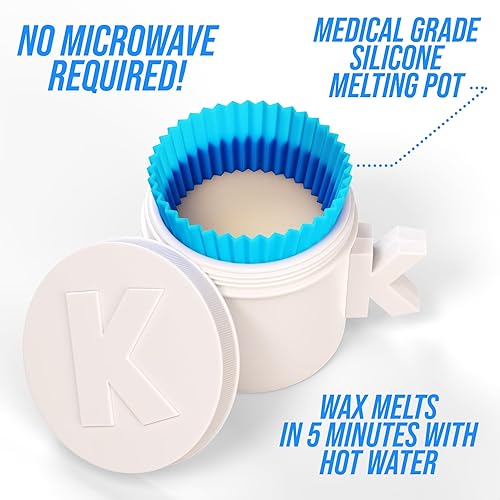 Miniatura 5 de Kit de cera para nariz Kenashii Super  100g de cera, 24 aplicadores  No se requiere microondas  Depilación de orejas  Para hombres y mujeres  12