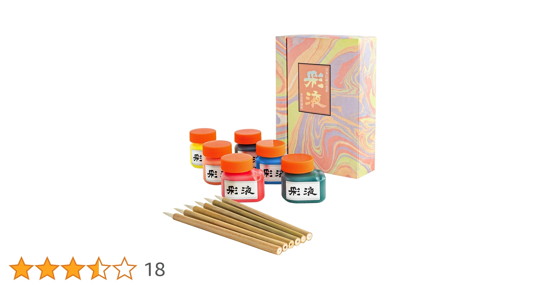 Amazon.co.jp: 墨運堂 彩液 6色セット 70ml 15619 : ホビー