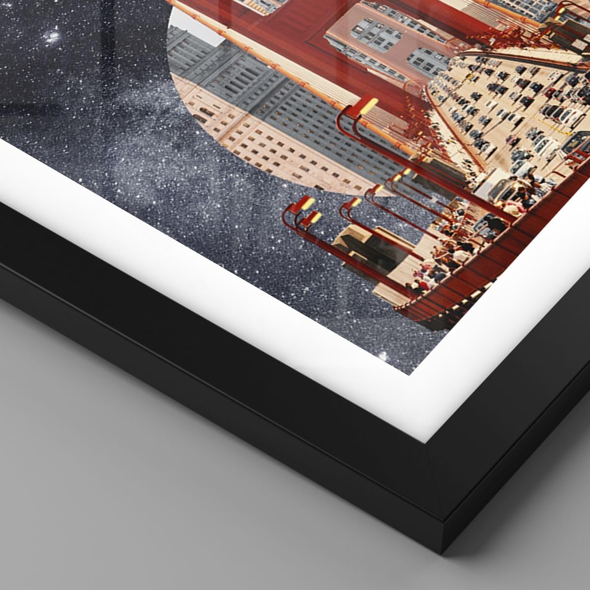 ARTTOR Poster Cadre Noir 40x50 cm Affiche Architecture Fantasy - 5452 - P2B