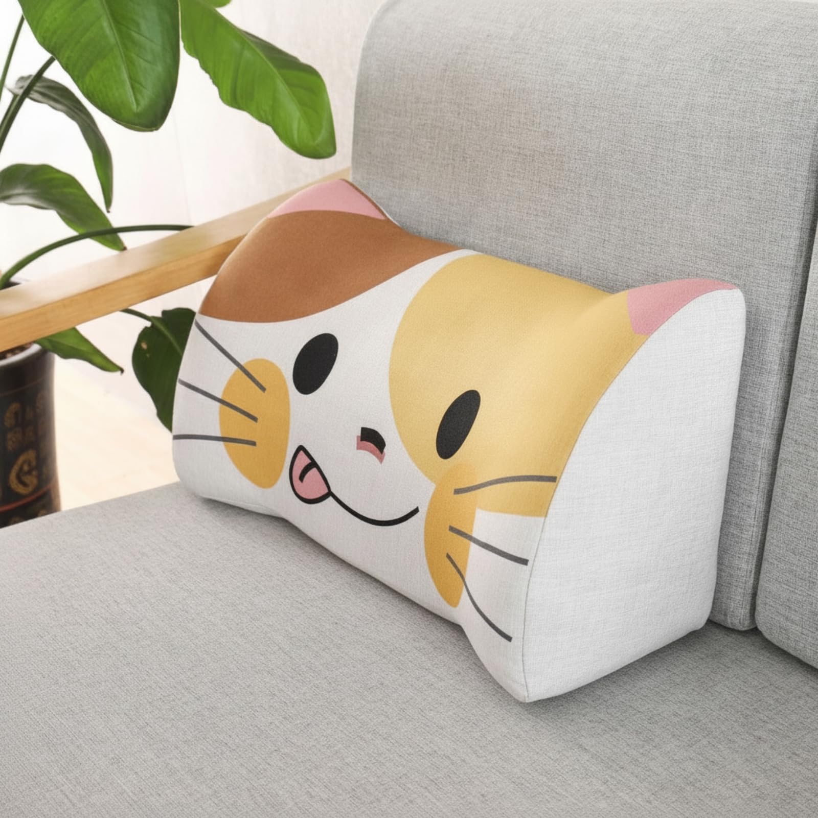 Cuscino di Supporto Lombare Alta Densità | Imbottitura in Schiuma Confortevole, Ergonomico, per Divano, Gatto